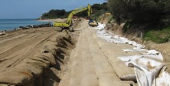 Rock Sand Bag Erosion Control